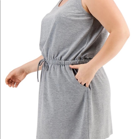 Plus Size Drawstring Dress - Picture 2 of 3